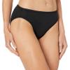 Amazon Essentials Women's Cotton High Leg Brief Underwear (Available in Plus Size), Breathable, Pack of 6, Black, XX-Large view 2