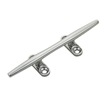2pcs Stainless Steel 316 Marine Boat Hardware Open Base Cleat 4'' /5'' /6'' /8'' Open Base Stud Mount (5")