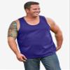 KingSize Men's Big & Tall Heavyweight Cotton Tank - 2XL, Black view 3