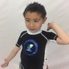 NEOcean Kids Rash Guard (Black / White, 4T) UV Protection view 2