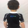 NEOcean Kids Rash Guard (Black / White, 4T) UV Protection view 3