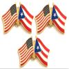 3 Puerto Rico USA Friendship Flag Lapel Pins Pack of 3 Puerto Rican & American Double Flag Pin Badge view 1
