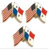 3 Panama USA Friendship Flag Lapel Pins Pack of 3 Panamanians & American Double Flag Pin Badge