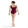 Bloch Dance Women's Faire Microlux Tank Leotard, Burgundy, Medium Long view 2
