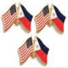 3 Philippines USA Friendship Flag Lapel Pins Pack of 3 Filipino & American Double Flag Pin Badge view 1