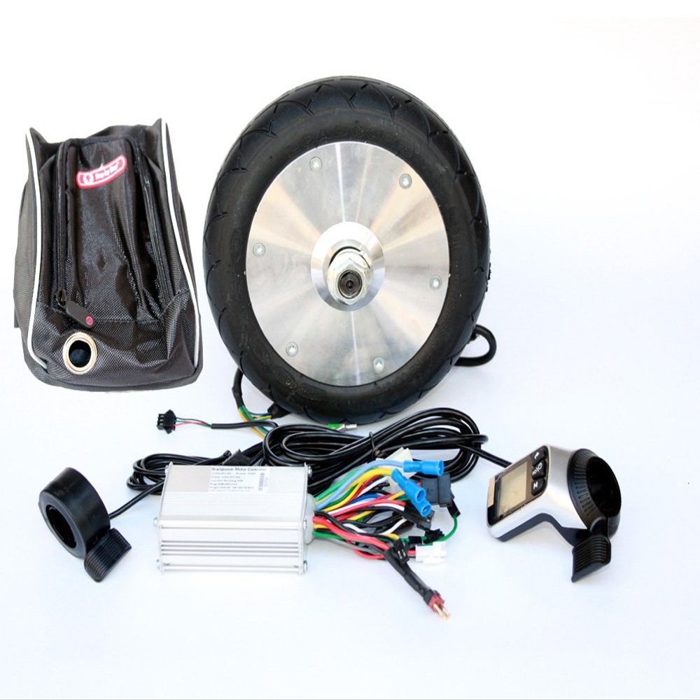 180W DIY Scooter Gearless Hub Motor Kit Wuxing LCD Panel Thumb Throttle Homemade Kid Cart (24V)