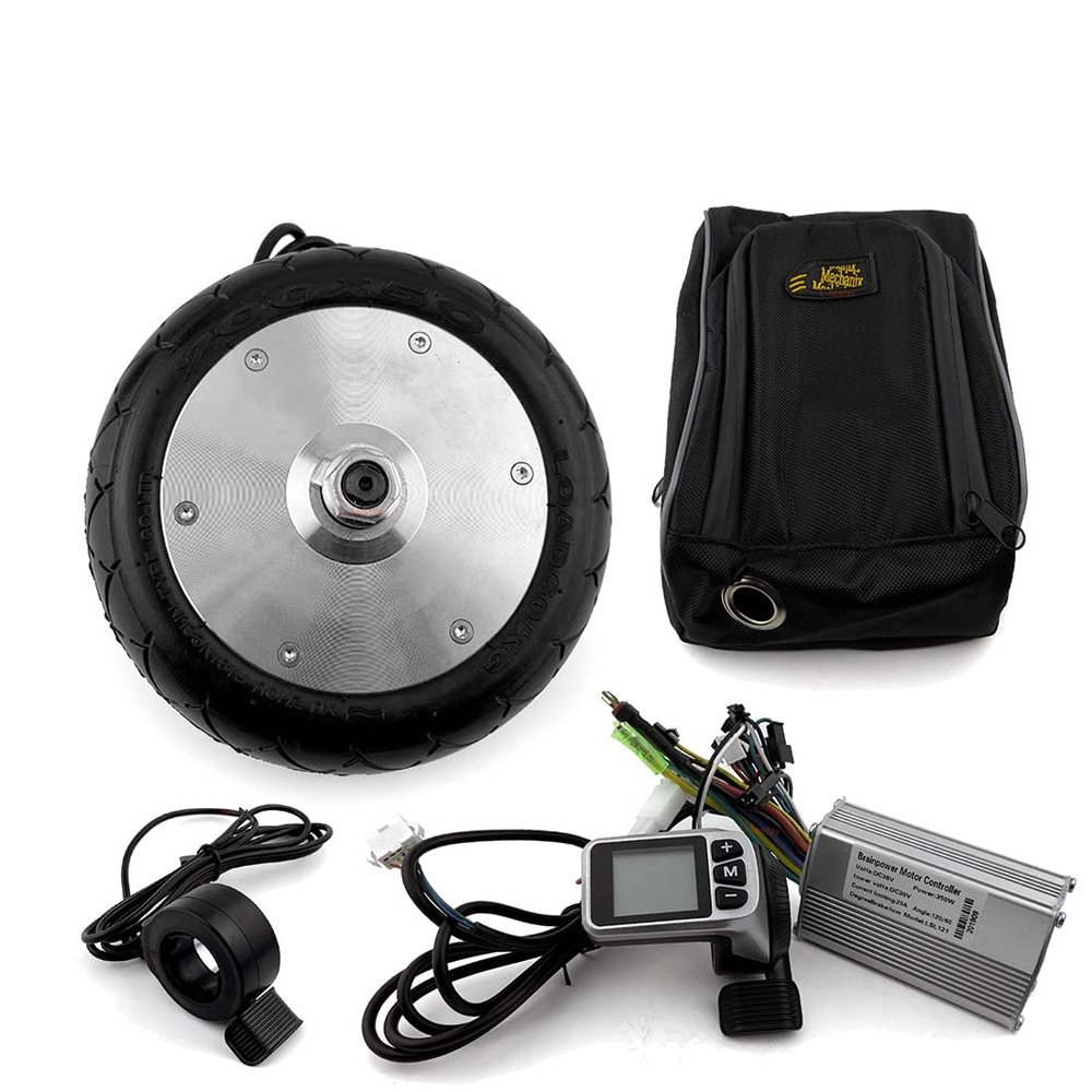 180W DIY Scooter Gearless Hub Motor Kit Wuxing LCD Panel Thumb Throttle Homemade Kid Cart (48V)