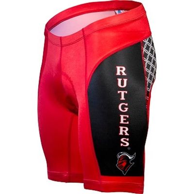 Adrenaline Promotions NCAA Rutgers Scarlet Knights Men's Cycling Shorts, Small, Red