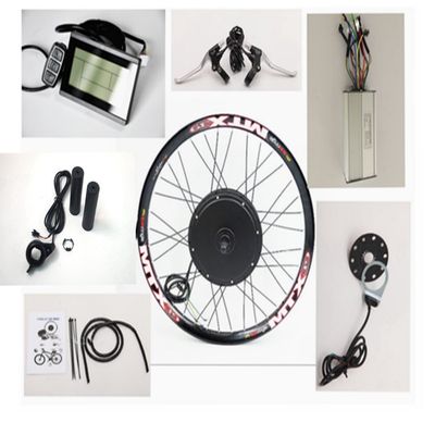 Front or Rear Motor 65km/h 48V 1500W Electric Bike Conversion Kit,Sunringle MTX33 Bicycle 16''-28'' Double-Wall Alloy Rims,with LCD Display