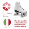 Roces Unisex Adult RC2 Classicrooller Roller Skates/Roller Skates Artistic, White (White/001), EU 40 view 2