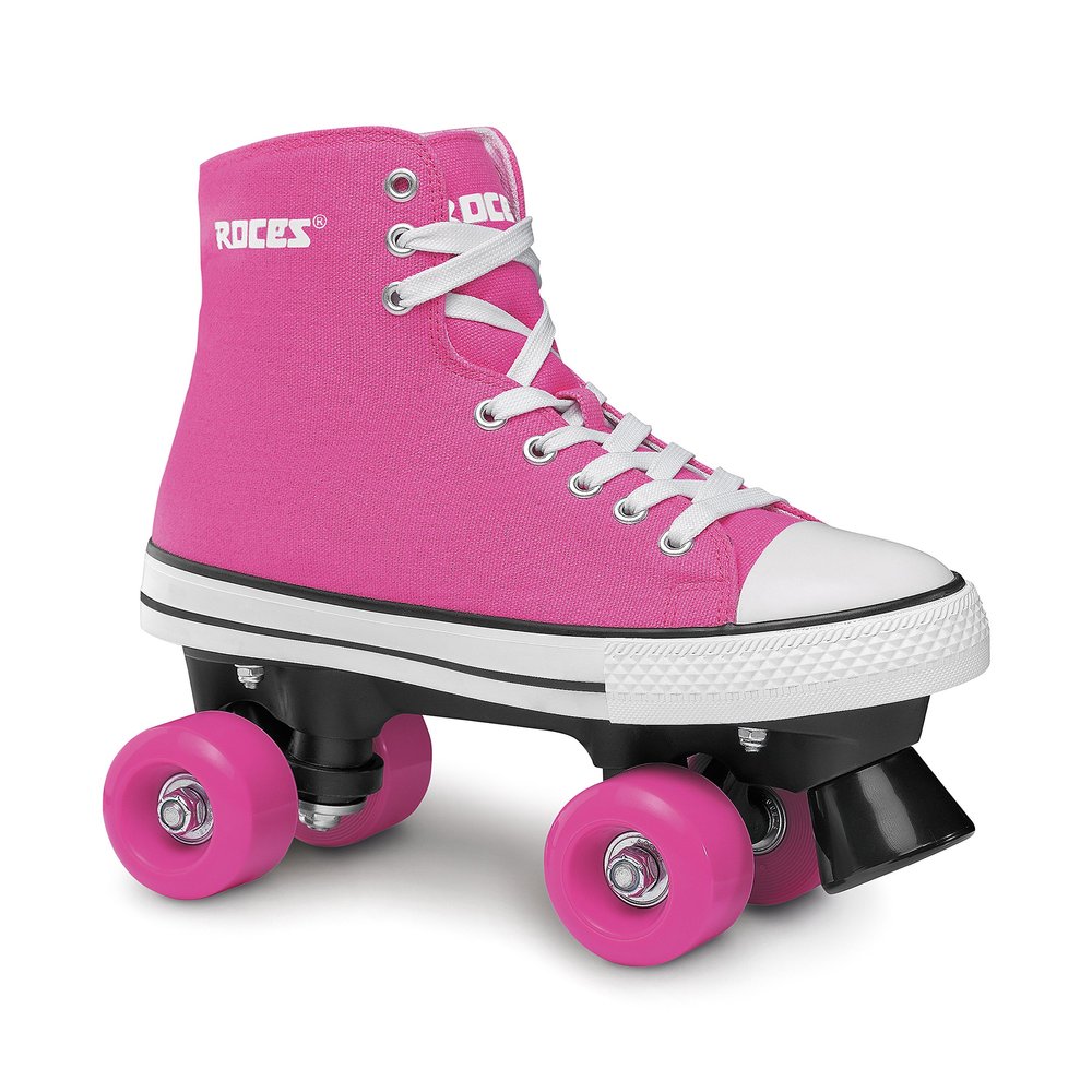 Roces Chuck Classic Roller Skating Roller Skate Street, Unisex, Chuck Classic Roller, Deep Pink, 41 (EU)