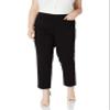 Alfred Dunner womens Allure Slimming Plus Size Stretch - Modern Fit Pants, Black, 22 US view 1