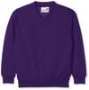 AWDis Academy AC03J Kids Academy V-Neck Sweatshirt - Academy Purple - 9-10 Years view 1