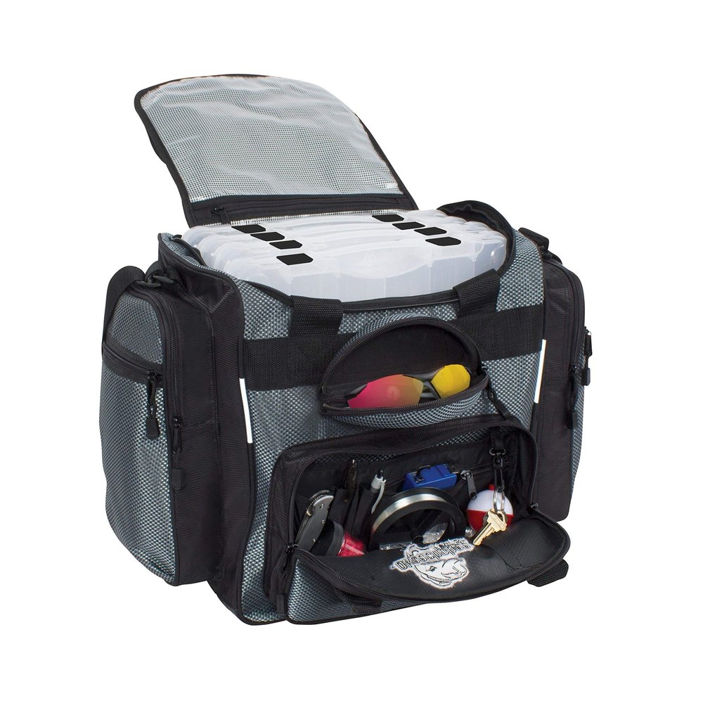 Okeechobee Fats Fisherman Deluxe Tackle Bag (Palmetto) (Minnow Grey)