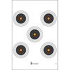 Action Target - 5 Bull's-Eye Paper Target with Orange Centers - 100 Pack - Paper Targets, Shooting Targets view 1