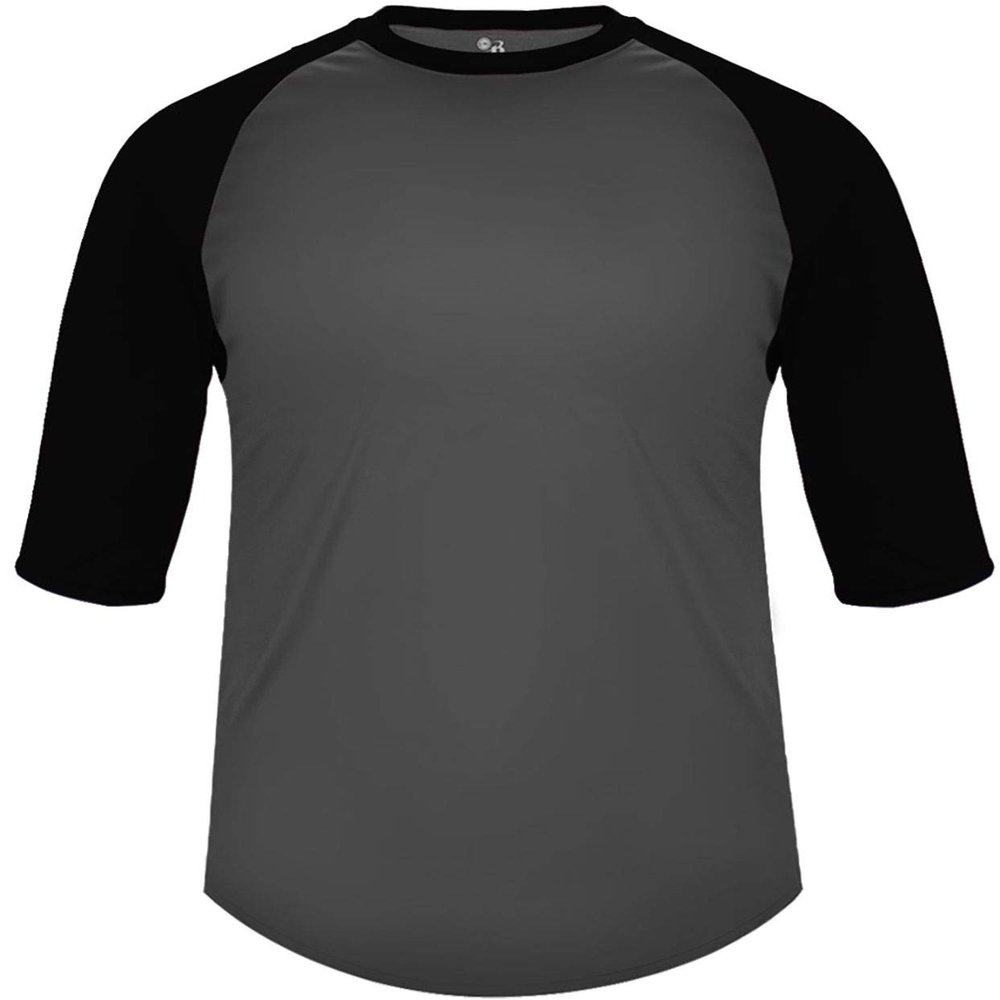 B-Baseball Youth Tee Graphite/Black X-Small