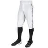 CHAMPRO boys Pipe Triple Crown Polyester Knicker with Braid, White, Black Pipe, X-Large US view 1