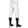 CHAMPRO boys Pipe Triple Crown Polyester Knicker with Braid, White, Black Pipe, X-Large US view 2