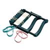 Rolyan Ergonomic Hand Exerciser with Plastic Handle, Adjustable Grip Strength Trainer with 4 ColorCoded Rubber Bands, Finger & Hand Exerciser for Therapy, Rehab, Strength Training, Black view 2