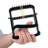 Rolyan Ergonomic Hand Exerciser with Plastic Handle, Adjustable Grip Strength Trainer with 4 ColorCoded Rubber Bands, Finger & Hand Exerciser for Therapy, Rehab, Strength Training, Black view 3