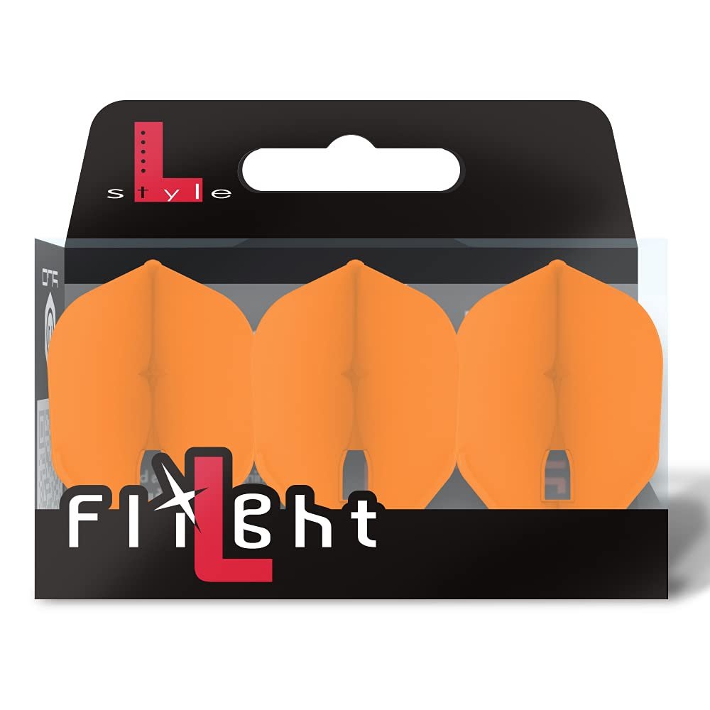 LSTYLE Dart Flights - L3 PRO Shape - Orange | Set of 3 | for Soft & Steel Tip Darts