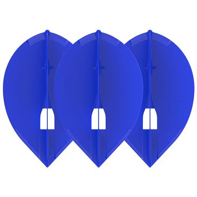 LSTYLE Dart Flights: L2 PRO Teardrop - for Soft Tip and Steel Tip Darts - Blue