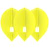 LSTYLE Dart Flights: L2 PRO Teardrop - for Soft Tip and Steel Tip Darts - Yellow view 1