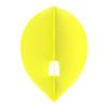 LSTYLE Dart Flights: L2 PRO Teardrop - for Soft Tip and Steel Tip Darts - Yellow view 2