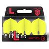 LSTYLE Dart Flights - L3 PRO Shape - Yellow | Set of 3 | for Soft & Steel Tip Darts view 1