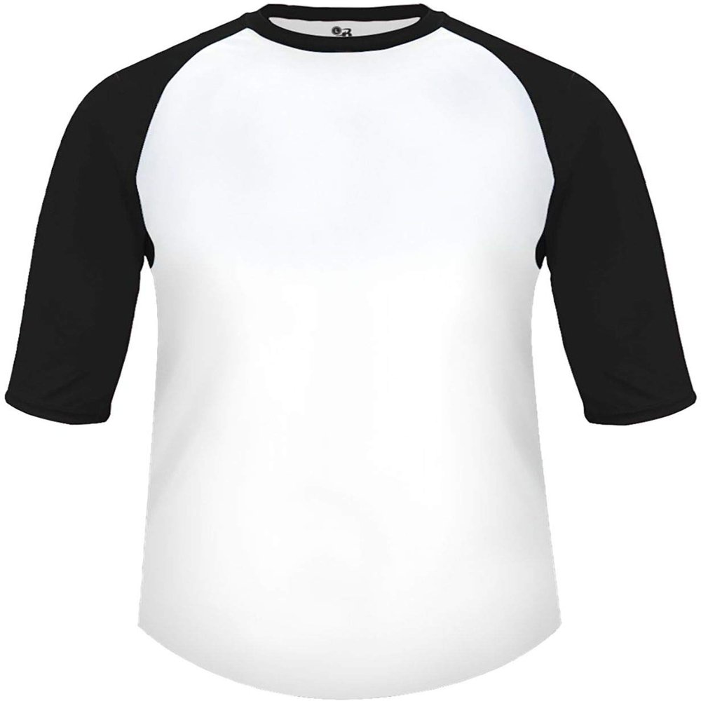 B-Baseball Youth Tee White/Black X-Small