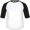 B-Baseball Youth Tee White/Black X-Small view 1