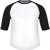 B-Baseball Youth Tee White/Black X-Small view 2