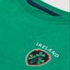 Carrolls Irish Gifts Emerald Green Kids Ireland T-Shirt With Shamrock Crest and Navy Underarm Design, 5-6X view 2