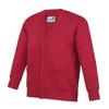 AWDis Academy AC02J Kids Academy Cardigan - Academy Red - 5-6 Years view 1