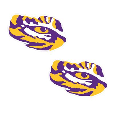 Craftique LSU Decal (TIGER EYE 2-PACK DECAL (2"), 2 in)