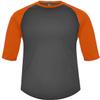B-Baseball Youth Tee Graphite/Burnt Orange X-Small view 1