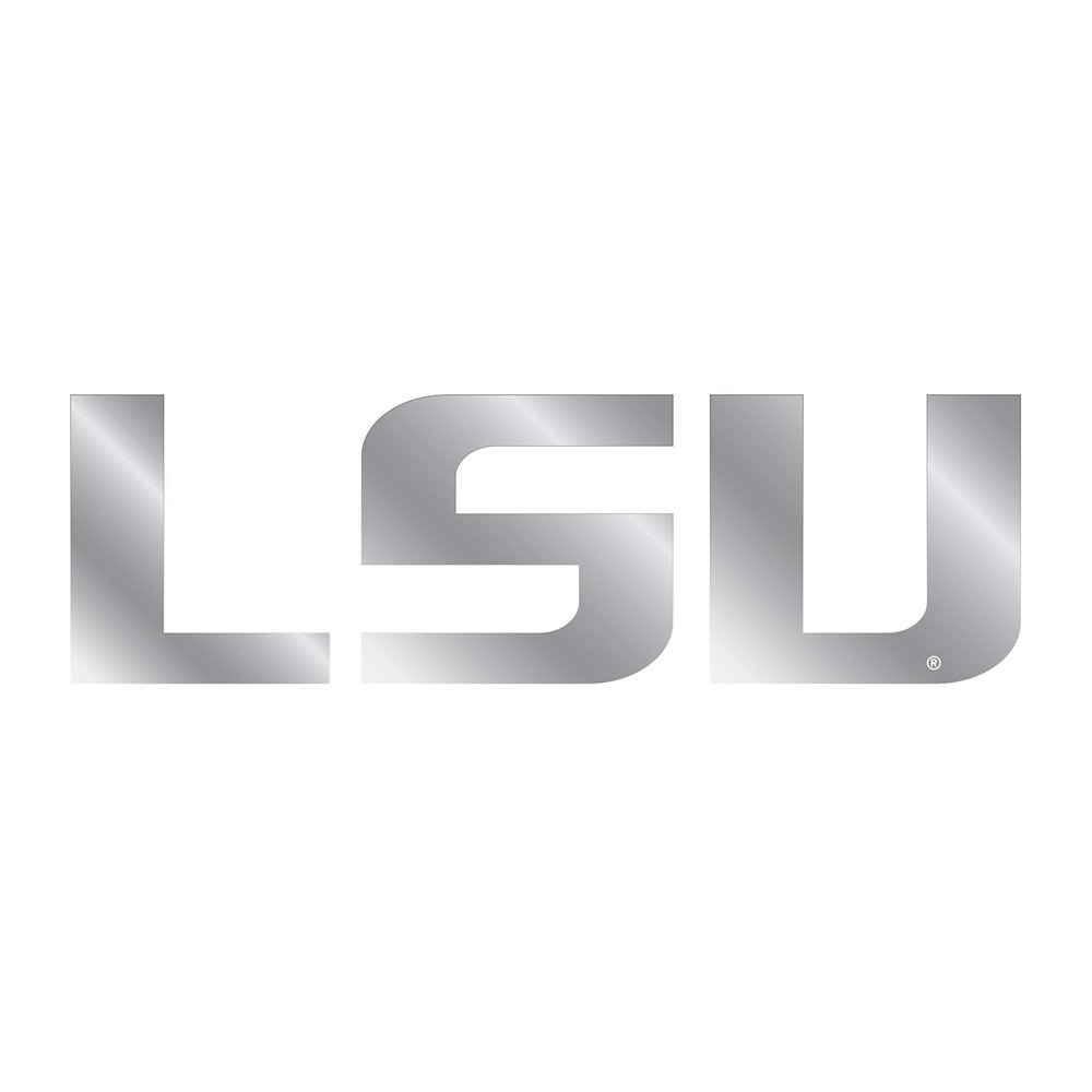 LSU Decal (SIL LSU DECAL (3",4",6",12"), 4 in)