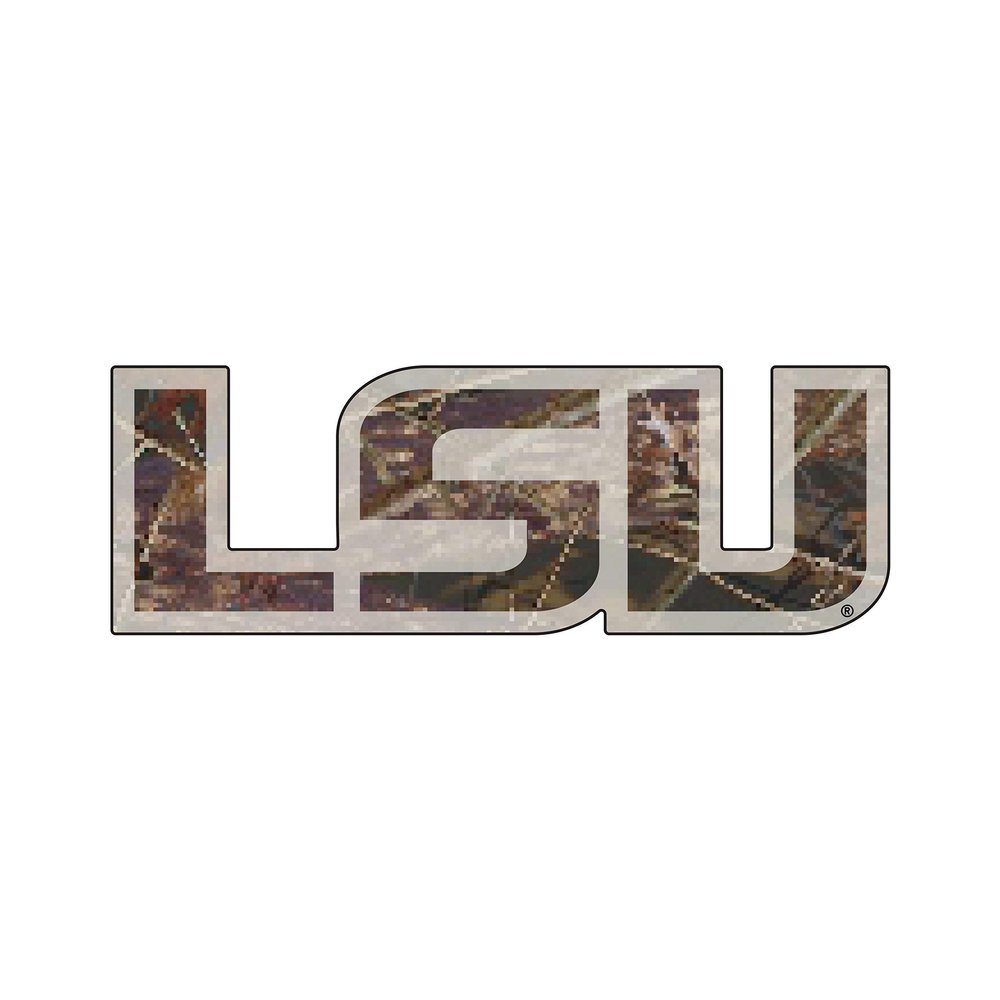 Craftique LSU Decal (CAMO LSU DECAL (3",6",12"), 6 in)