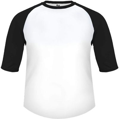 B-Baseball Youth Tee White/Black Medium