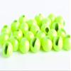Blue Wing Olive Slotted Tungsten Beads for Fly Tying- 100 Pack (Chartreuse, 3.2 mm (1/8")) view 1