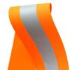 Jocon Safety SF8100 Sew On Florescent Reflective Elastic Tape 2"X118"-Orange view 2