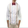 Armoniia Tan Suspenders & Bow Tie Set for Baby Toddler Boy Teen Men (4. Adult (up to 5'8"), Tan Suspenders, Burgundy Bow Tie) view 3