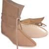 Allbeststuff Medieval Leather Shoe Renaissance Boots Long with Leather Laces ABS (Natural Leather, 8) view 1