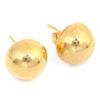 Half Ball Earrings Amazing Smooth Yellow Gold Plated Women Half Ball Stud Earrings (10mm) view 1