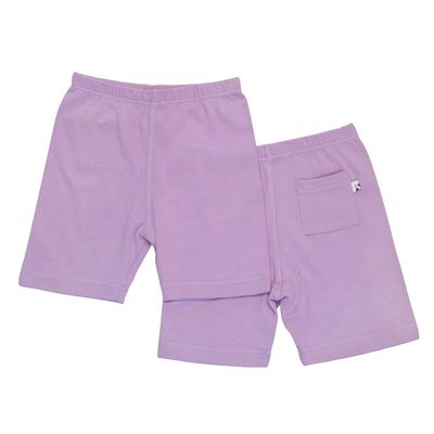 Babysoy Basic Comfy Shorts(6-12 Months, Lavender)