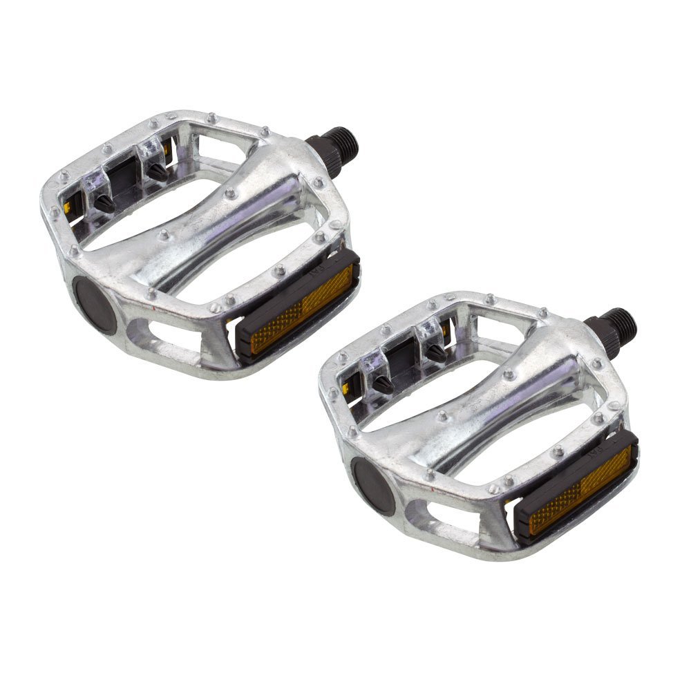 Fenix Cycles 565 Alloy Pedals Bike Pedals, Bicycle Pedal, for Lowrider, Beach Cruiser, Chopper, Limo, Stretch Bike Sizes (Chrome, 9/16")