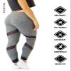 Attitude Apparel Black High Waisted Soft Lightweight Squat Proof Mesh Panel Yoga Workout Running Leggings for Women, Extra Small view 2