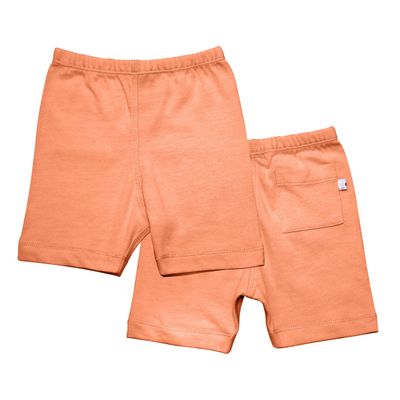Babysoy Basic Comfy Shorts(18-24 Months, Cantaloupe)