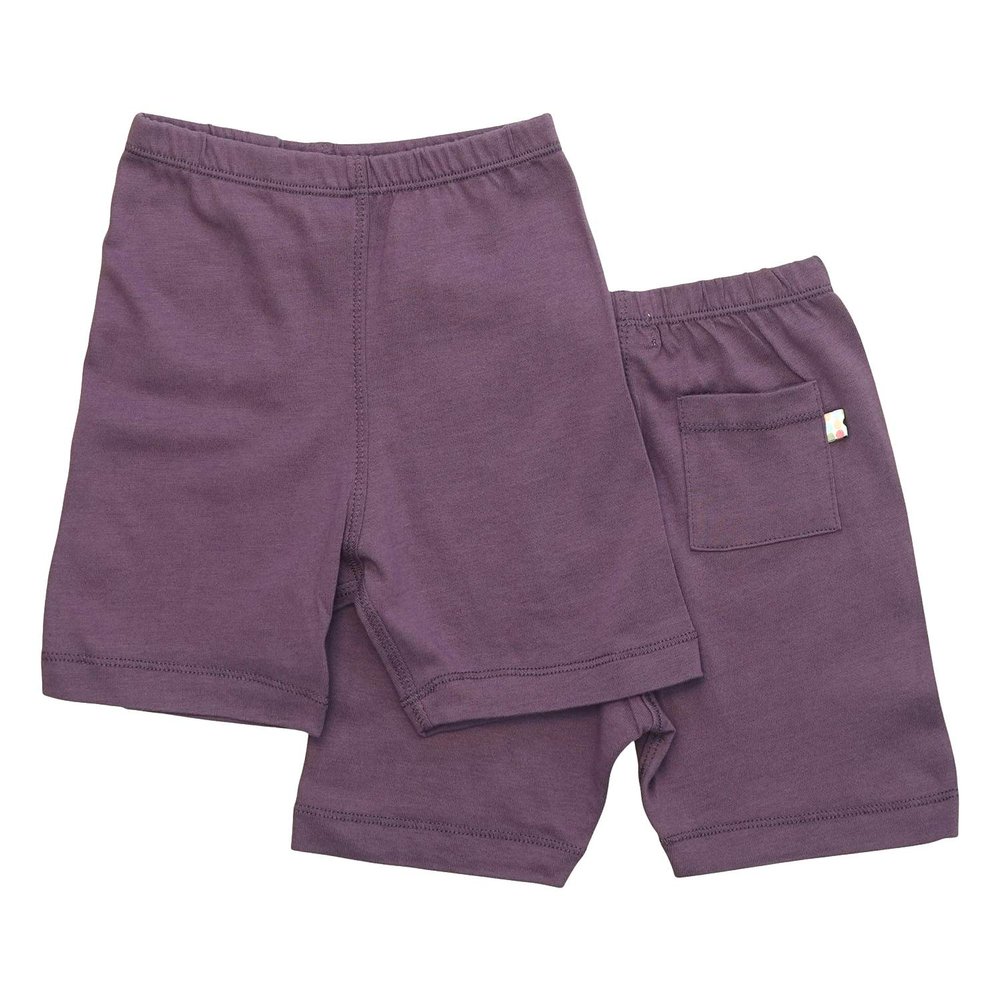 Babysoy Basic Comfy Shorts(6-12 Months, Eggplant)