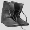 Allbeststuff Medieval Leather Shoe Renaissance Boots Long with Leather Laces ABS (Black, 13) view 2